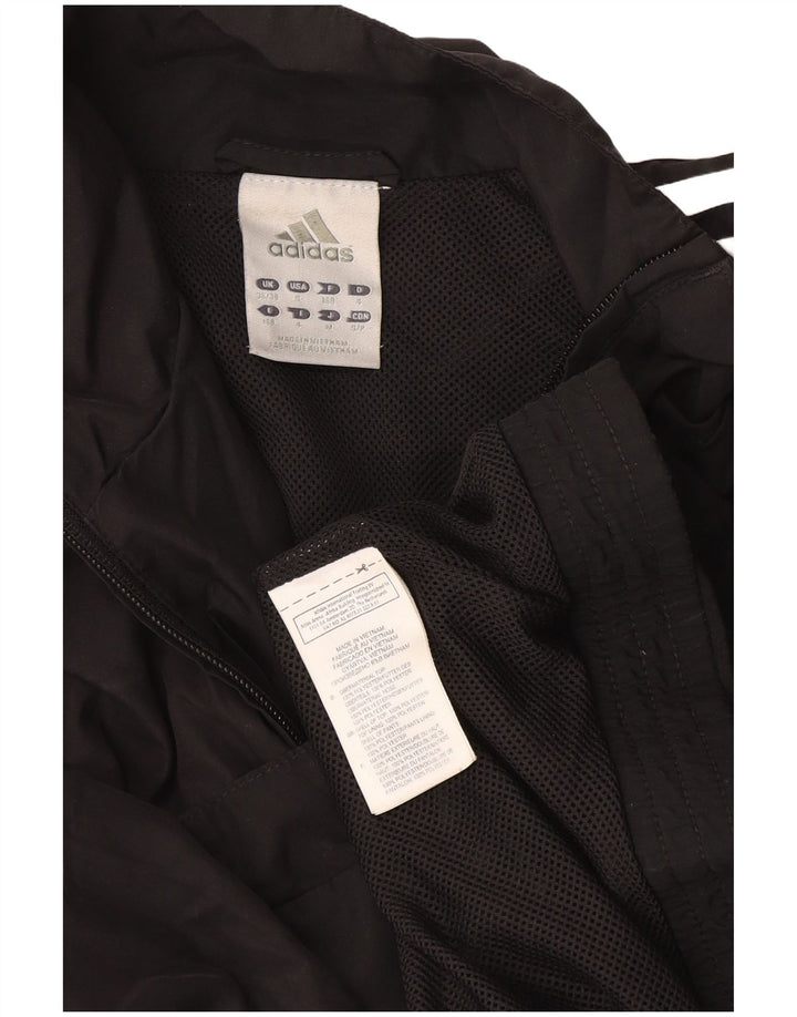 Adidas - Chaqueta de chándal para hombre, talla 36/38, poliéster negro pequeño