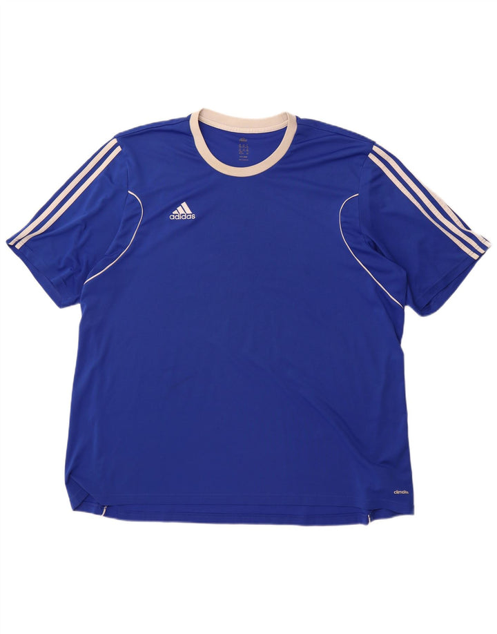 Adidas Mens Climalite Camiseta Top 3XL Azul Poliéster