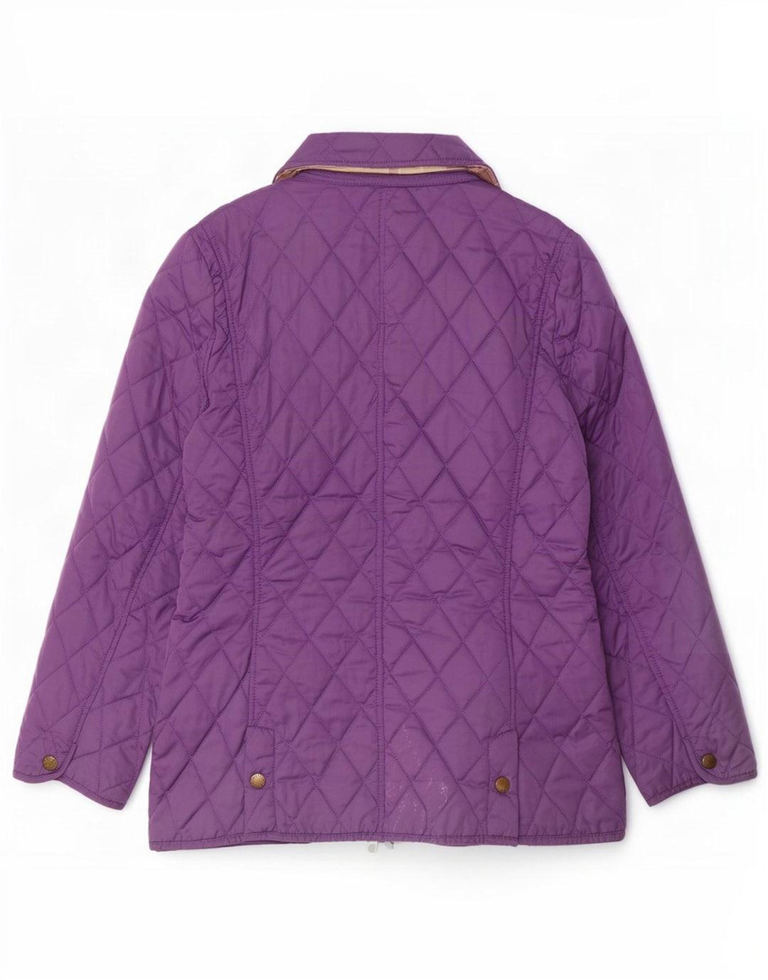Barbour Chaqueta Acolchada Para Mujer UK 12 Poliéster Púrpura Mediano