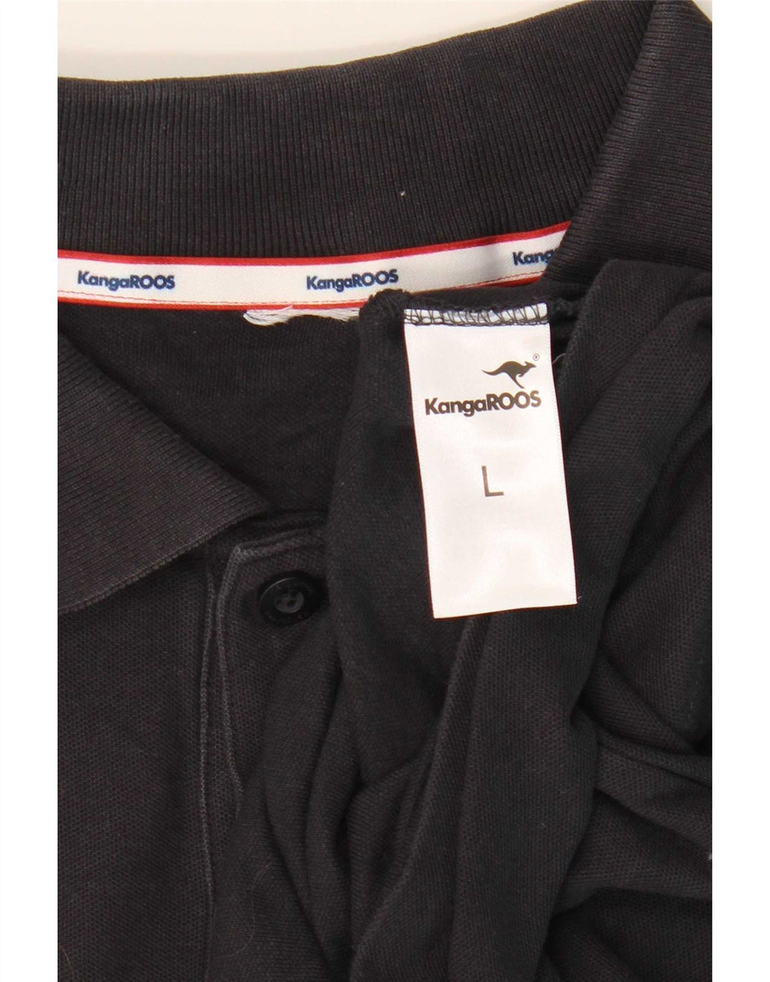 Kangaroos Polo para hombre grande azul marino algodón