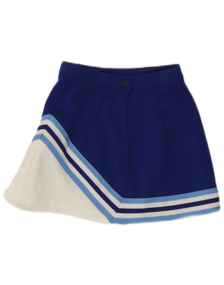 Falda de tenis Varsity para mujer UK 8 Small Azul Colorblock Poliéster