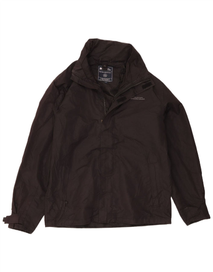Chaqueta impermeable con capucha para hombre Mountain Warehouse UK 36 Small Poliéster negro