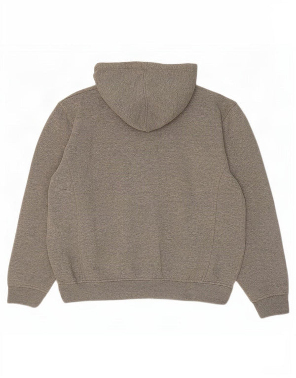 Fila Sudadera con capucha y cremallera extragrande gráfica para mujer UK 18 XL Algodón gris