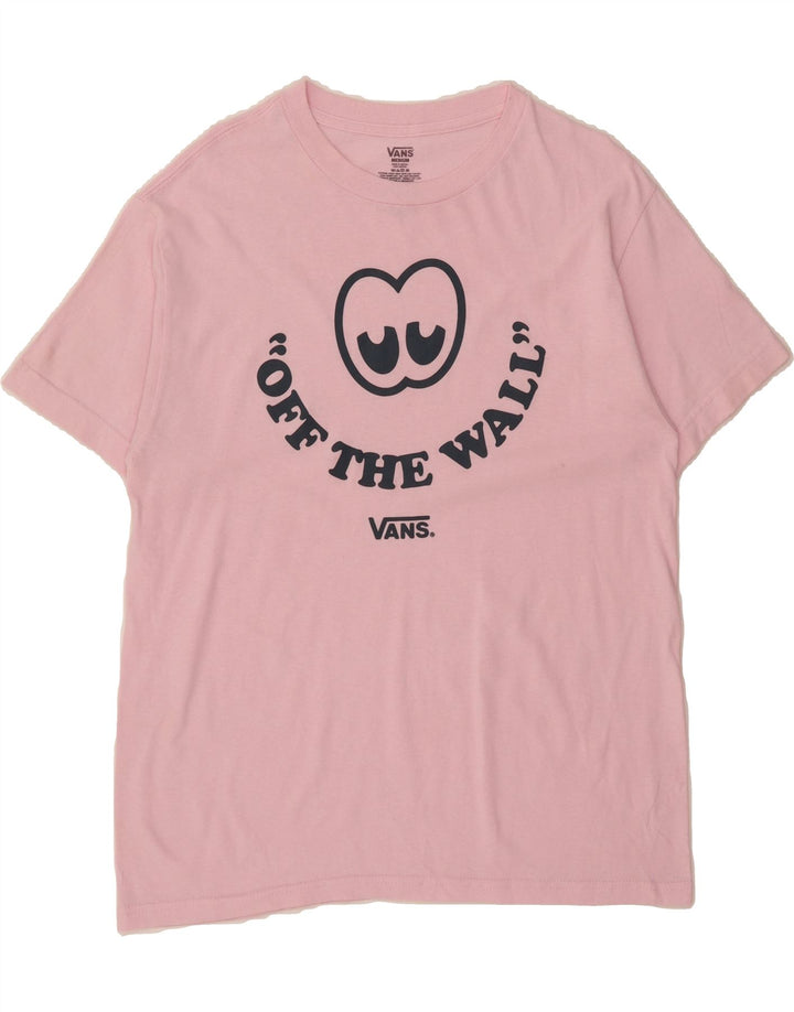 VANS Mens Graphic T-Shirt Top Medium Pink Cotton Vintage Vans and Second-Hand Vans from Messina Hembry 