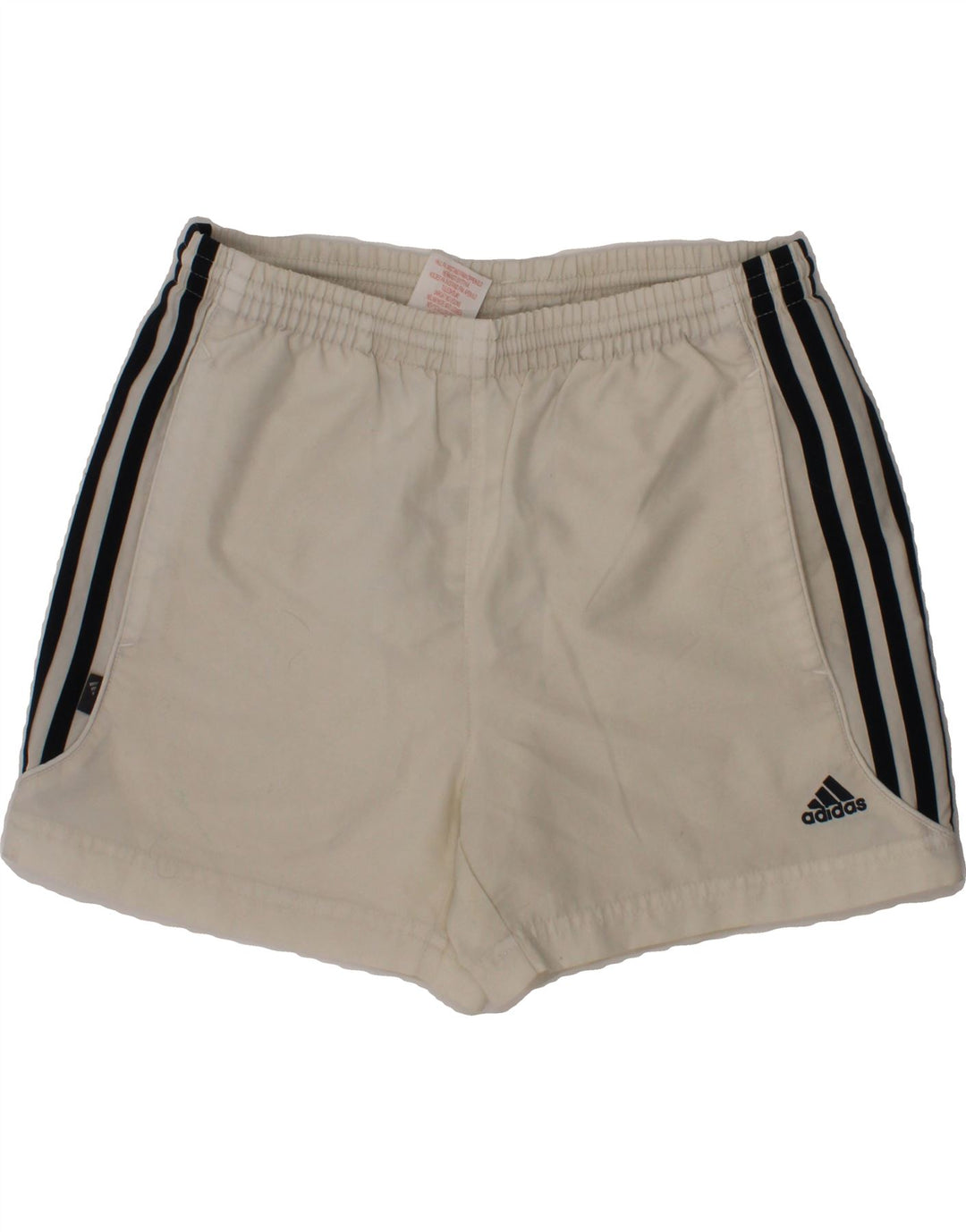 ADIDAS Boys Sport Shorts 9-10 Years Small White Colourblock Polyester Vintage Adidas and Second-Hand Adidas from Messina Hembry 