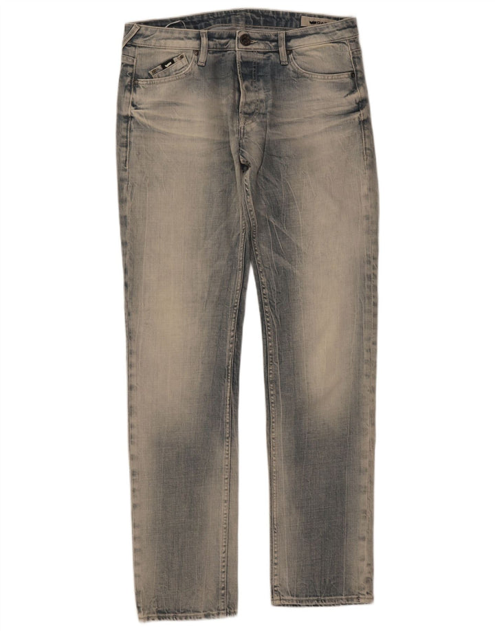 Gas Mens Morrison Slim Jeans W34 L34 Algodón Azul
