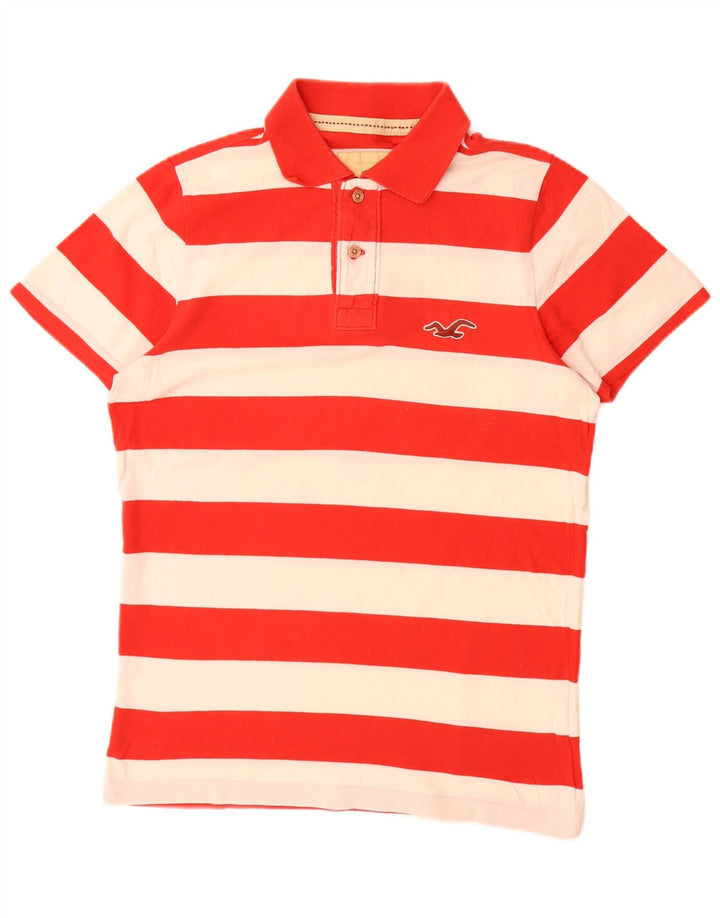 HOLLISTER Polo Hombre Mediano Rayas Rojas