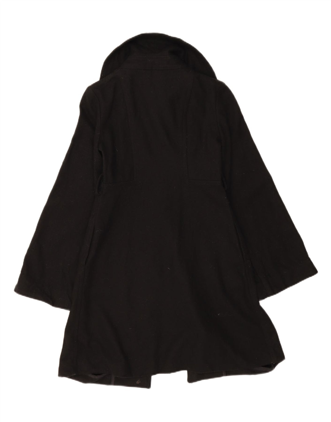 TOPSHOP Womens Overcoat UK 8 Small  Black Vintage Topshop and Second-Hand Topshop from Messina Hembry 