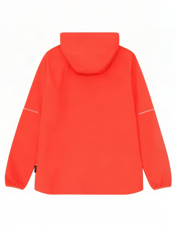 Jack Wolfskin Chaqueta impermeable con capucha para mujer UK 40/40 Grande Poliéster rojo