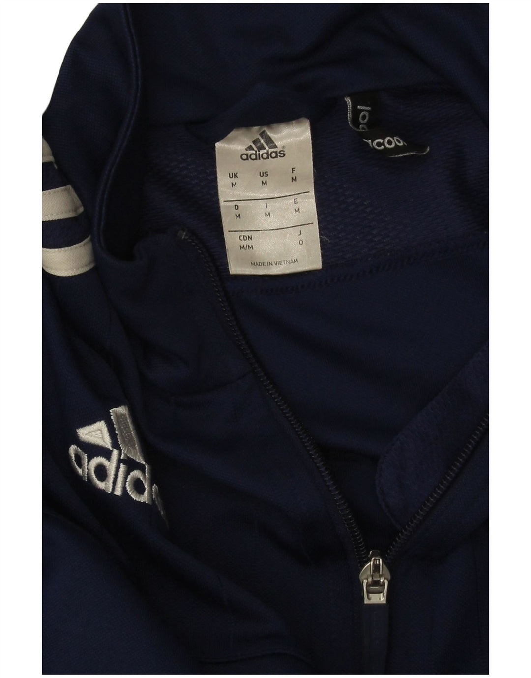 Adidas Hombre Climacool Chándal Top Chaqueta Medio Azul Marino Colorblock