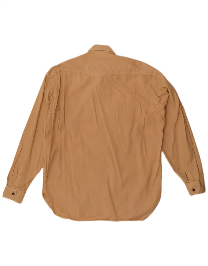 Camisa Casucci Hombre Algodón Beige Medio