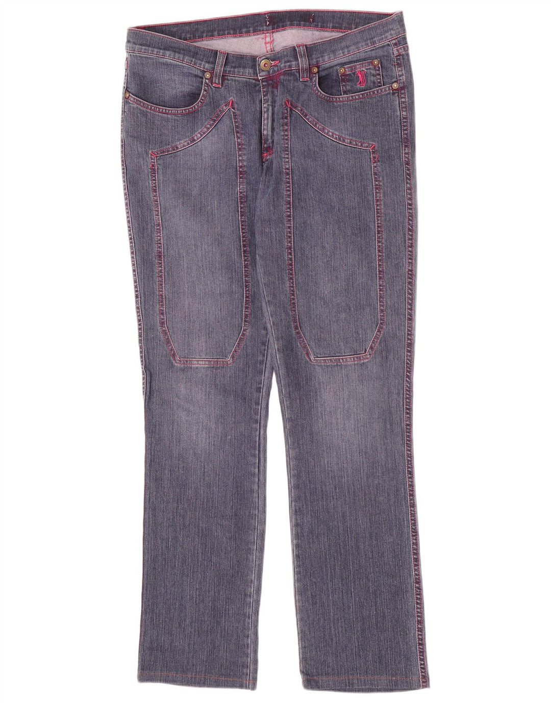 Vaqueros ajustados para mujer Jeckerson W34 L30 Algodón azul