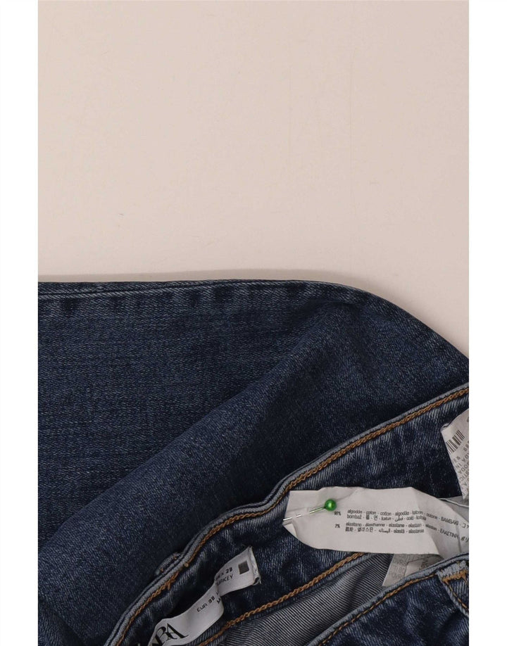 Zara Jeans Acampanados Para Mujer EU 38 Small W28 L32 Algodón Azul