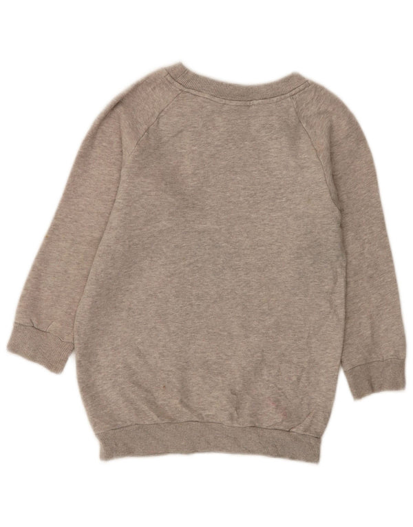 Adidas Sudadera estampada para niña 7-8 años Algodón moteado gris