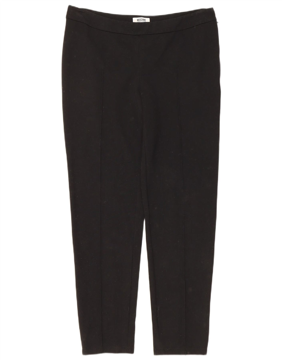 MOSCHINO Pantalones informales baratos y elegantes para mujer UK 12 Medium W32 L29 Negro