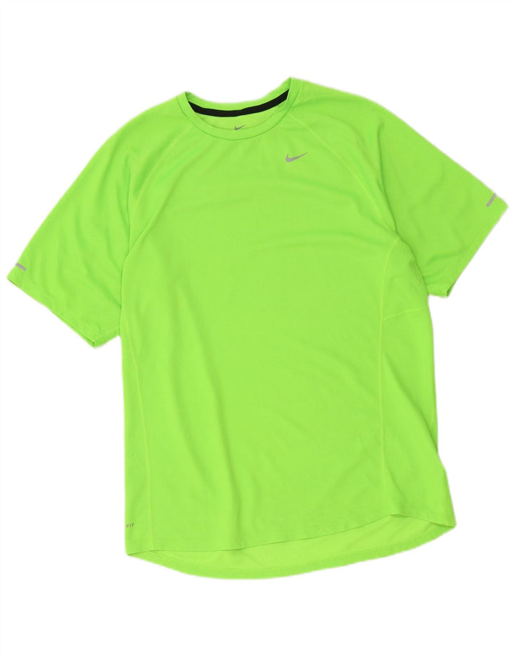 Nike - Camiseta Dri Fit para hombre, talla grande, poliéster verde