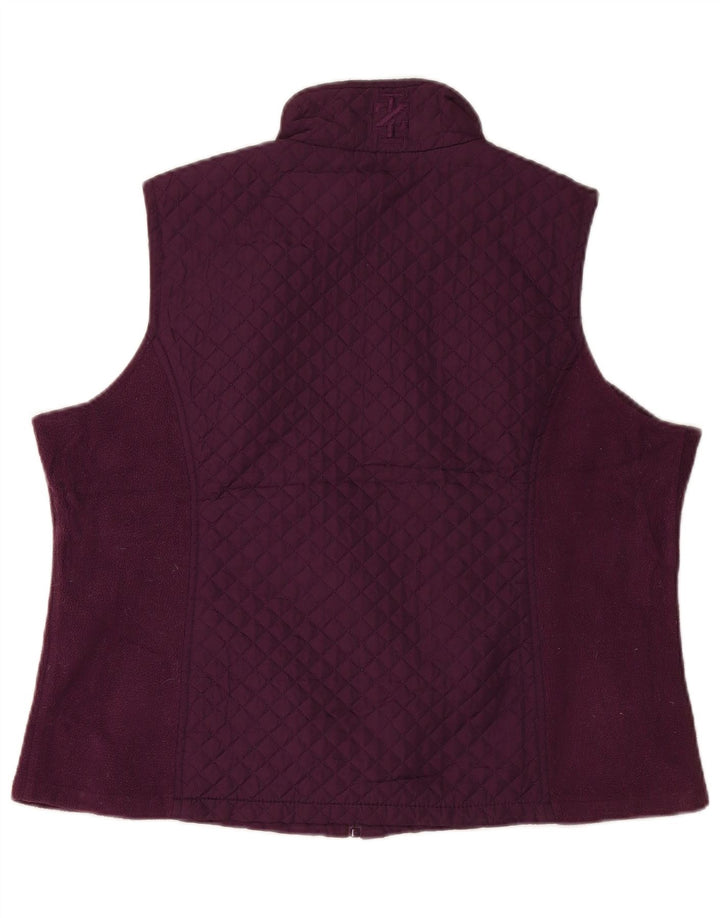 Izod Chaleco acolchado para mujer UK 20 2XL Poliéster granate