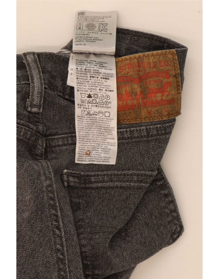 Levi's Hombre 511 Slim Jeans W30 L29 Algodón Gris