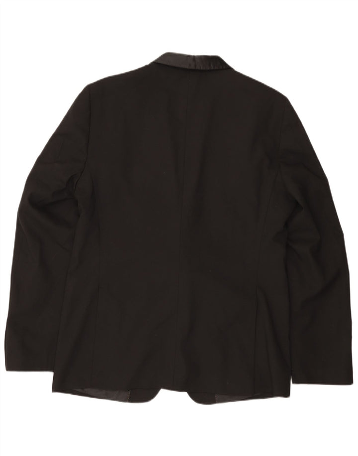 Zara - Chaqueta tipo blazer con 2 botones para hombre, talla 40, color negro