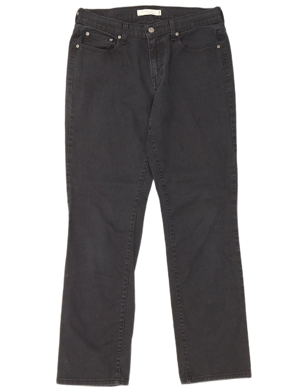 Levi's Jeans rectos 505 para mujer US 10 Large W32 L31 Algodón negro