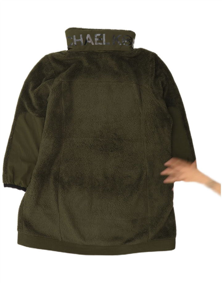 Michael Kors Abrigo polar para mujer UK 20 2XL Poliéster verde