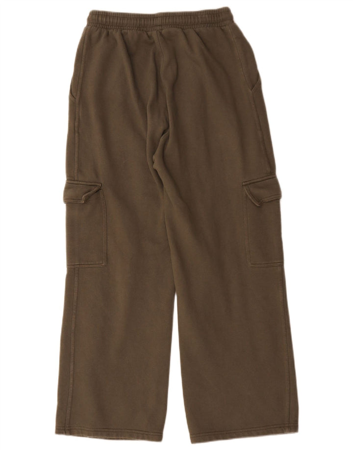 Zara Mujer Pantalones De Chándal Cargo UK 42 Medium Caqui Algodón