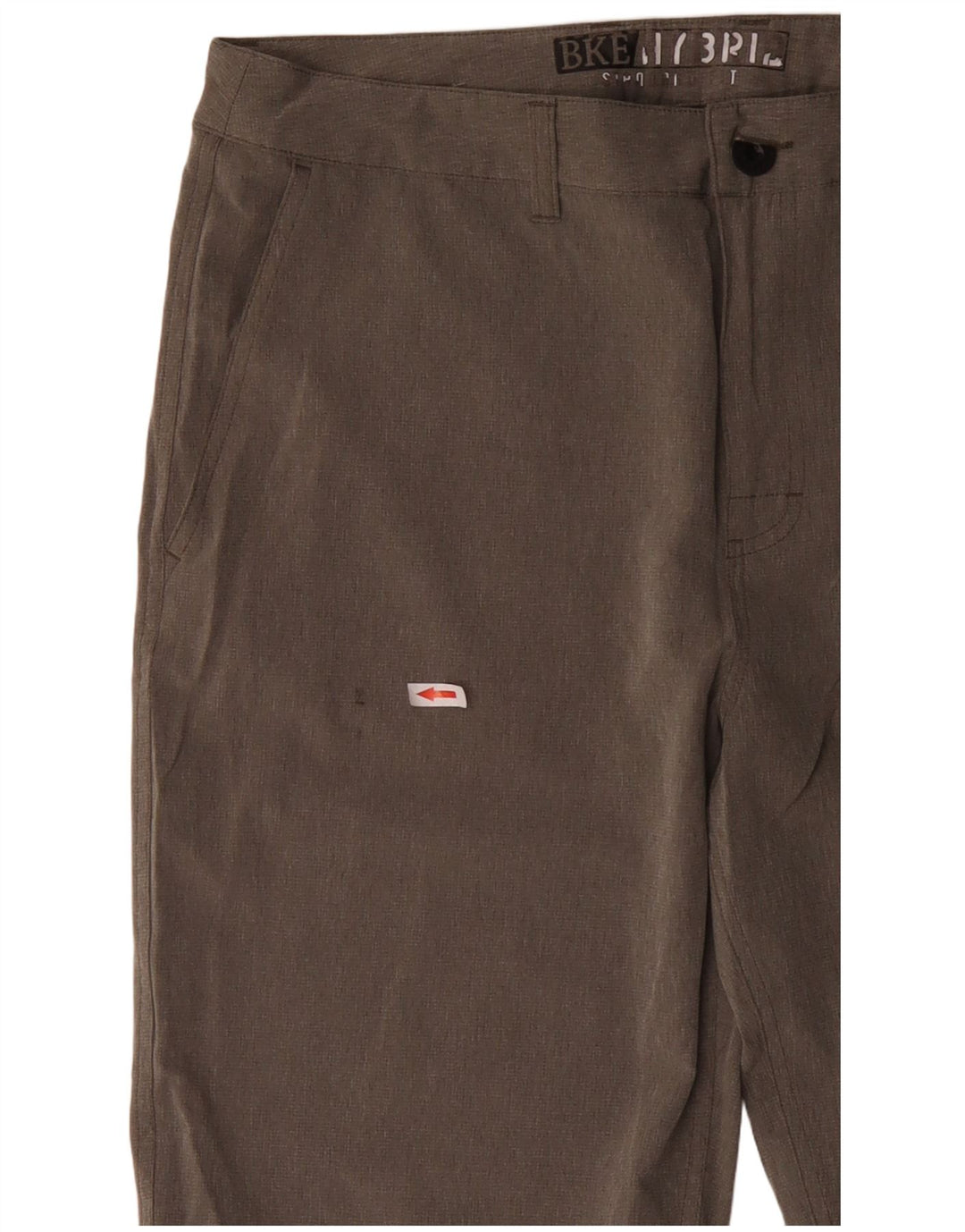 BKE Pantalones cortos chinos para hombre W33 Poliéster gris medio