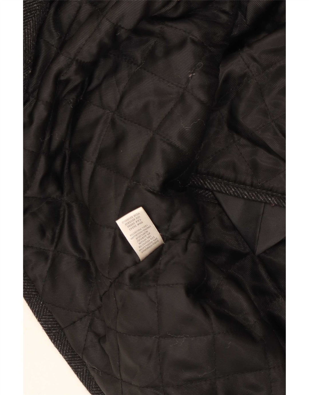 Calvin Klein Chaquetón para hombre UK 40 Lana de espiga gris grande