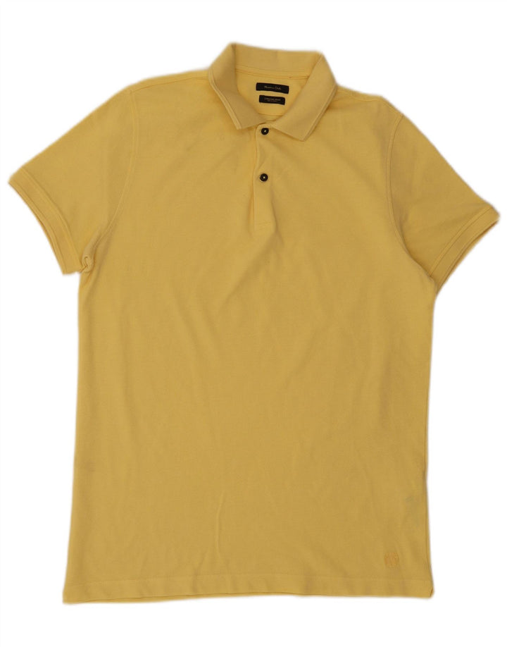 Polo Massimo Dutti Hombre Algodón Amarillo Medio