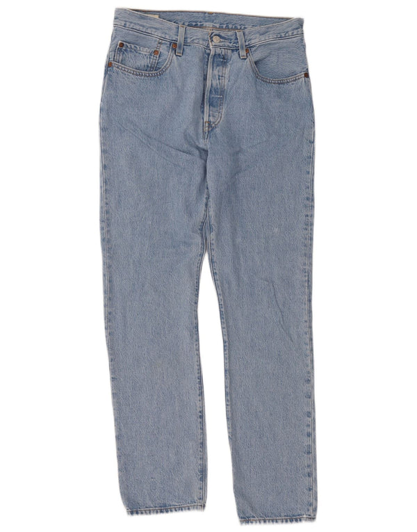 Levi's Mujer 501 Vaqueros Rectos De Cintura Alta W30 L32 Algodón Azul
