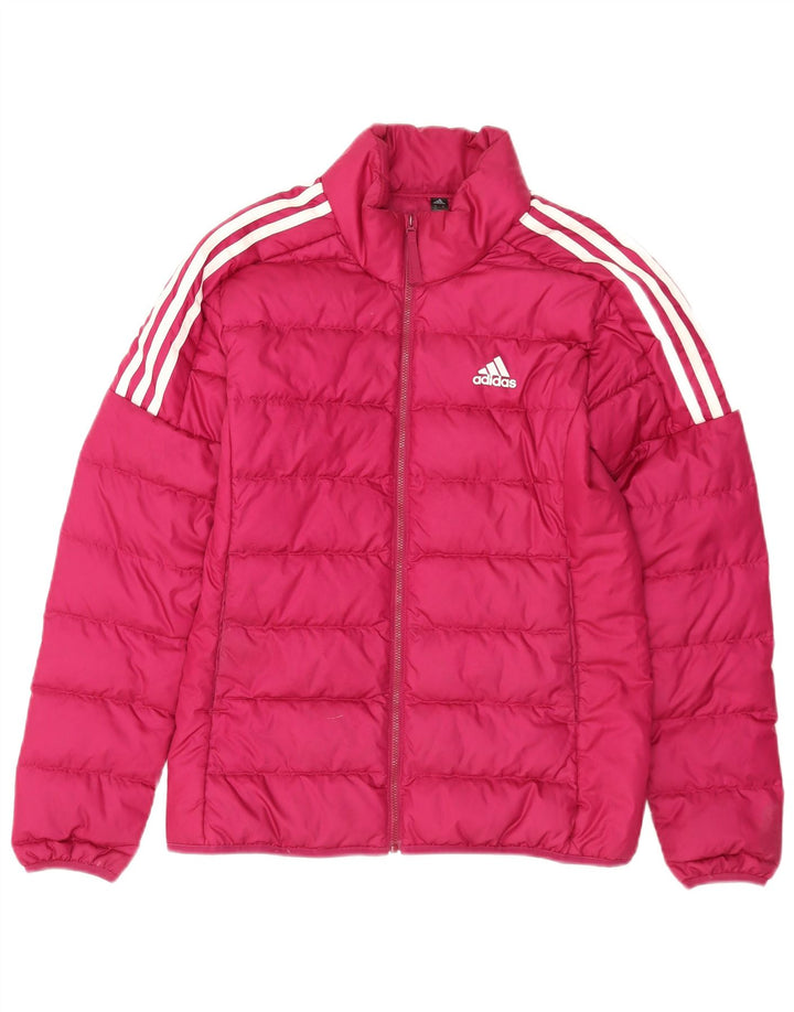 Adidas Chaqueta acolchada para mujer UK 8/10 Small Pink Poliéster