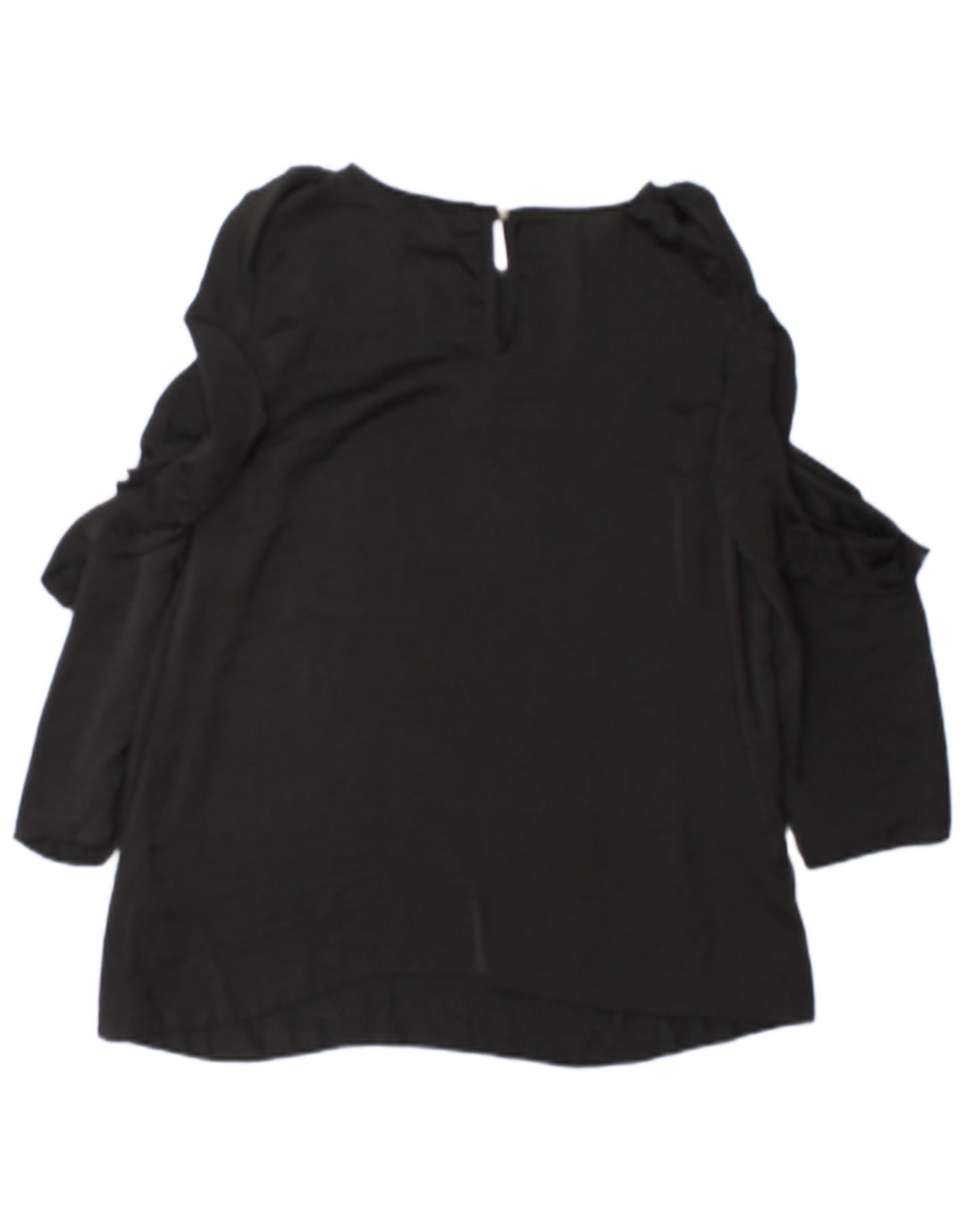 Lipsy Blusa de Manga Larga para Mujer UK 40 Medio Negro Poliéster