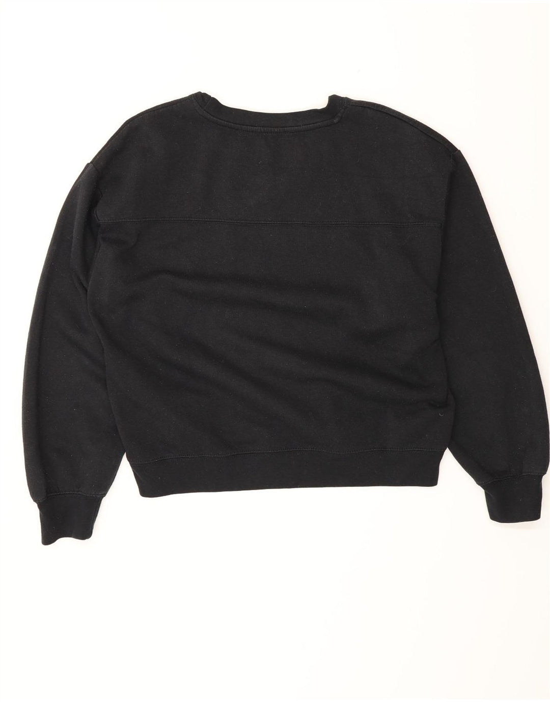 Zara Mujer Sudadera Jumper UK 46 Grande Algodón Negro