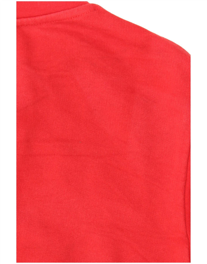 Pyrex - Sudadera de gran tamaño con gráfico para mujer, talla 10, algodón rojo pequeño