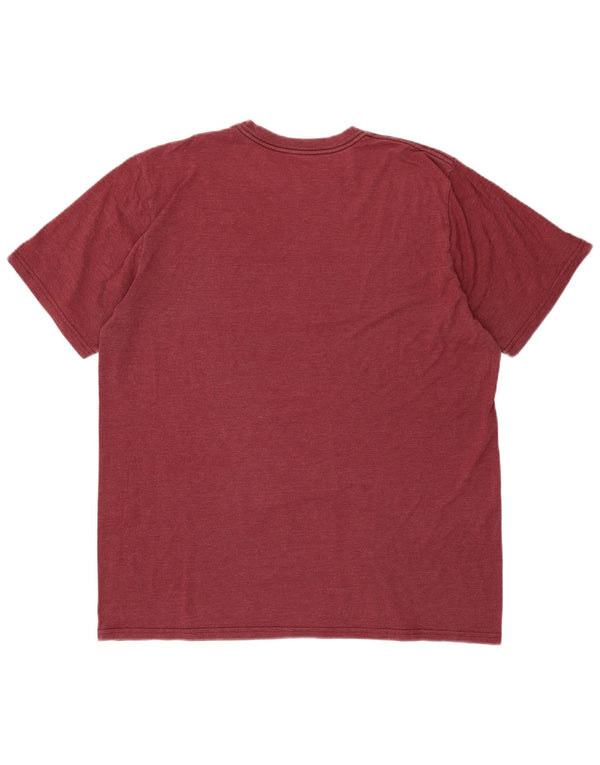 CONVERSE Mens Chuck Taylor Graphic T-Shirt Top Medium Maroon