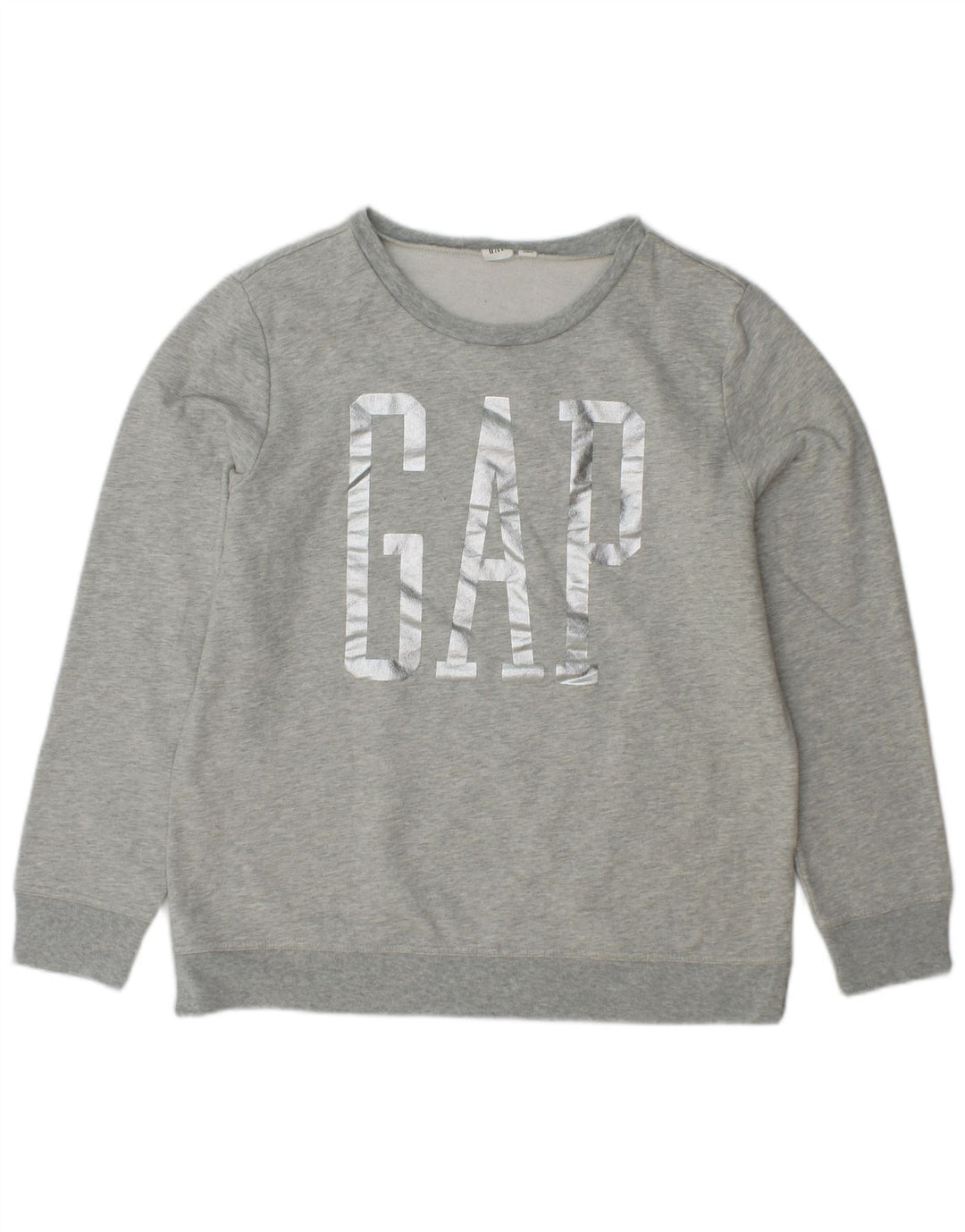 GAP Sudadera con gráfico alto para mujer UK 40 Algodón gris medio