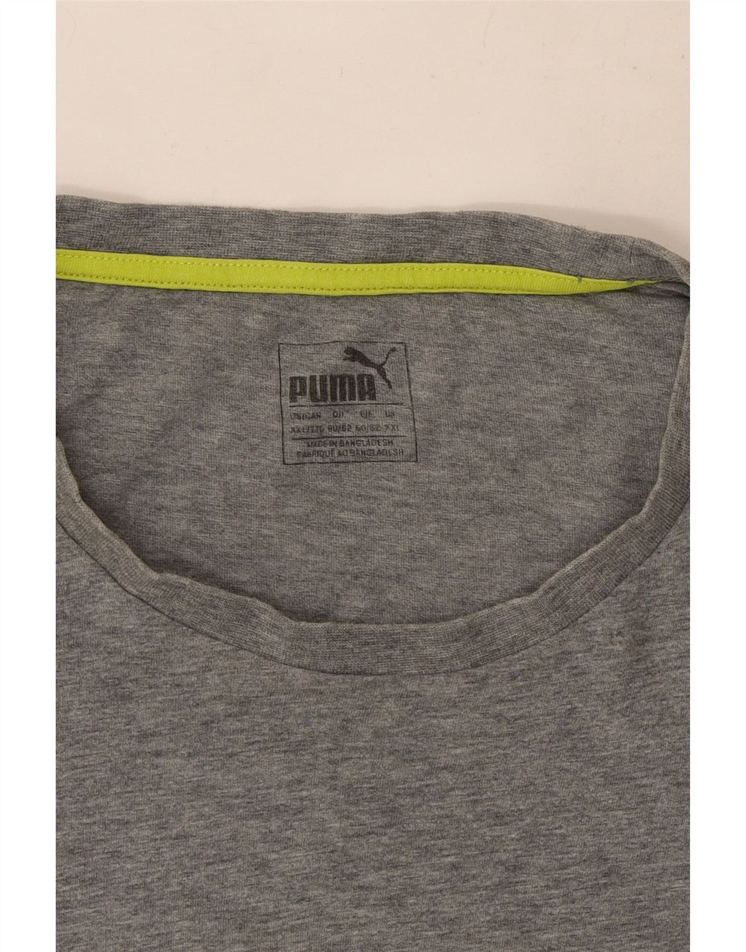 Puma Camiseta gráfica para hombre Top 2XL Gris moteado