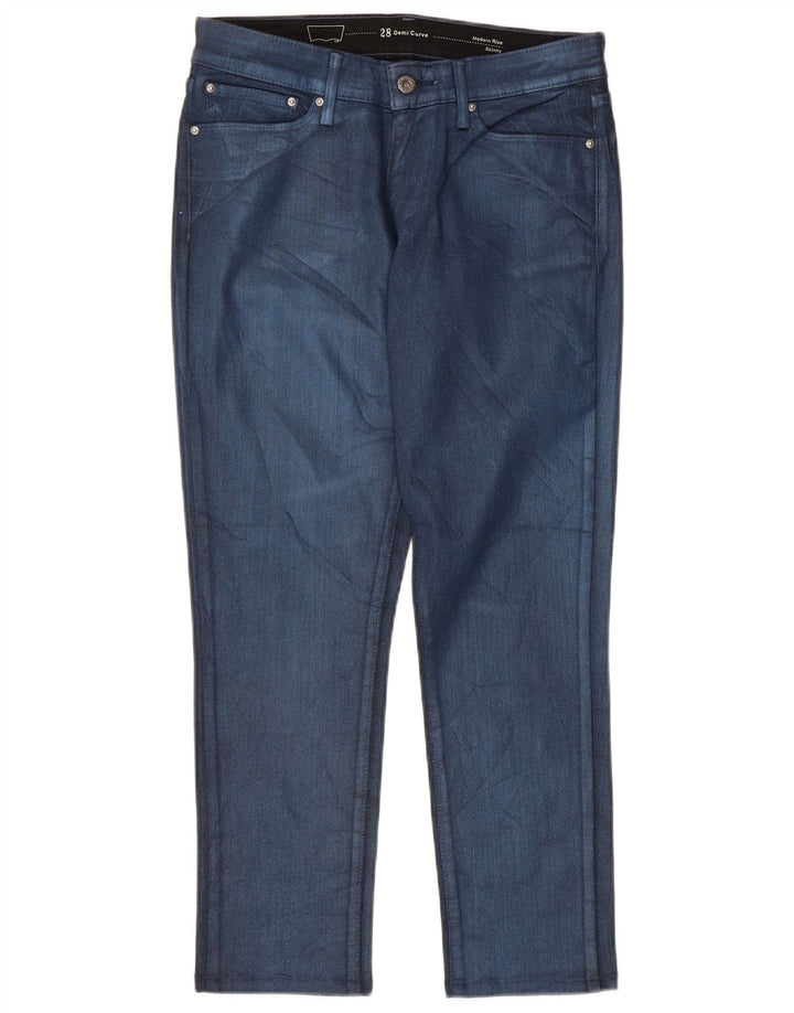 LEVI'S Pantalones informales ajustados Demi Curve para mujer W28 L26 Azul