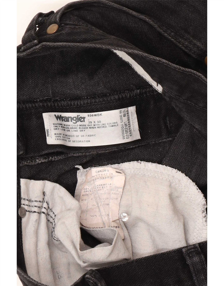Wrangler Vaqueros rectos para hombre W29 L30 Algodón negro