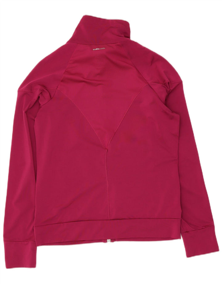 Adidas Mujer Climacool Chándal Top Chaqueta UK 12 Medio Rosa Poliéster