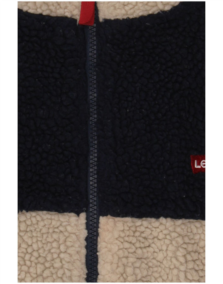 Levi's Chaqueta polar para niño 15-16 años Beige Poliéster color block