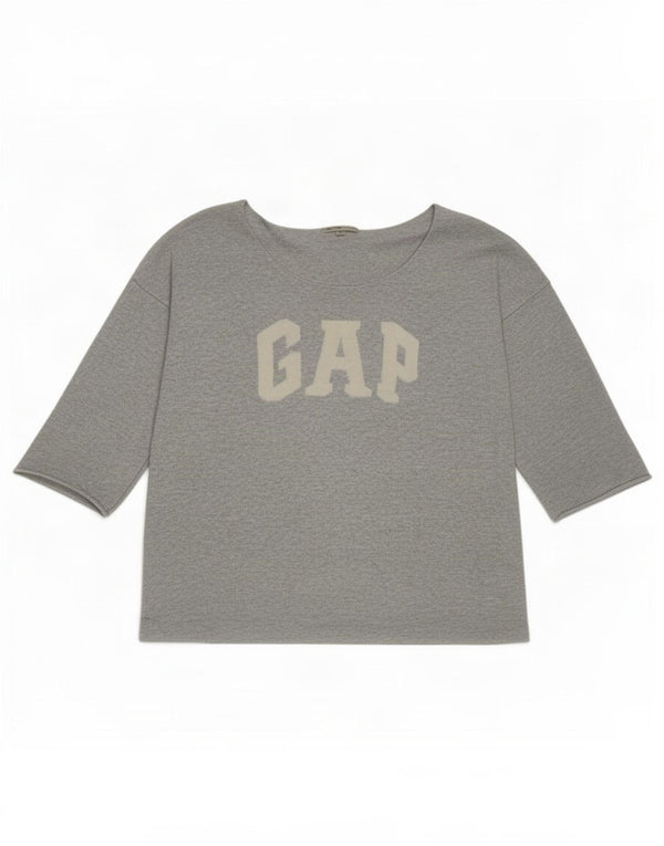 Gap Top gráfico para mujer manga 3/4 UK 46 Large Grey