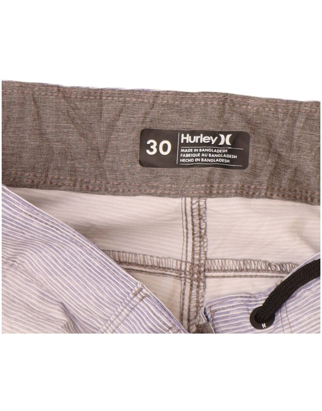 Hurley Hombre Graphic Bañador Shorts Poliéster Color Block Gris Medio