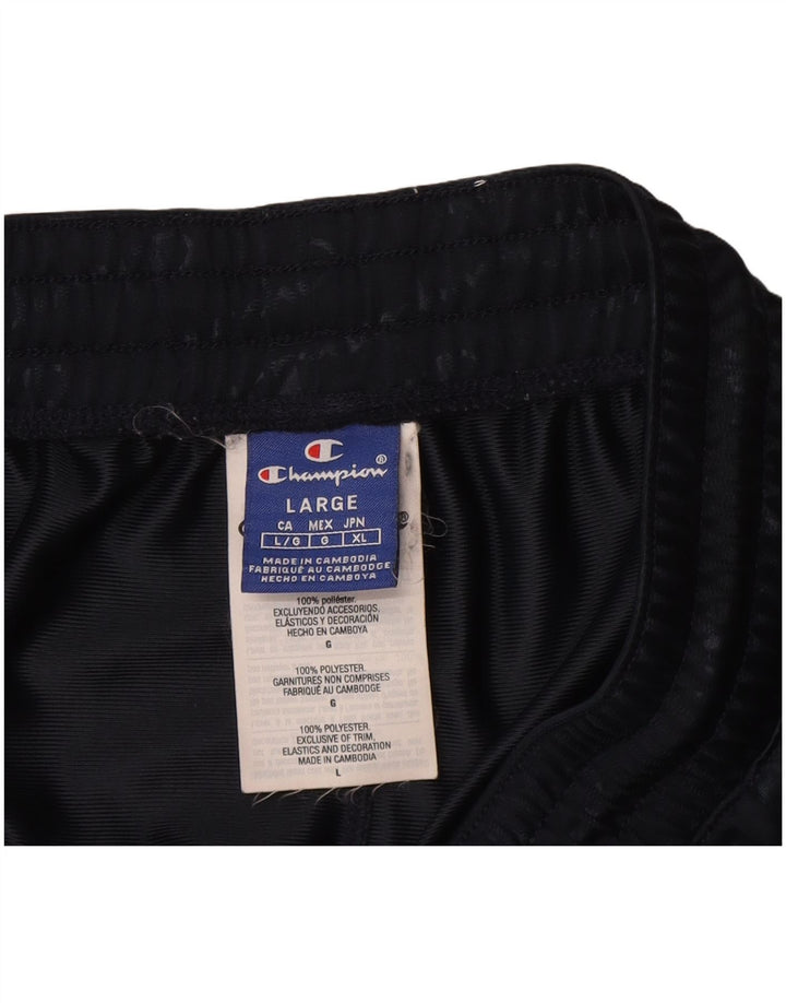 Champion Pantalones De Chándal Gráficos Para Hombre Joggers Large Poliéster Azul Marino