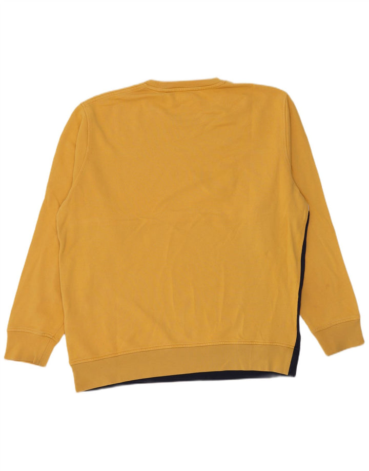 Levi's Hombre Sudadera con gráfico tipo jersey de algodón color block en amarillo grande