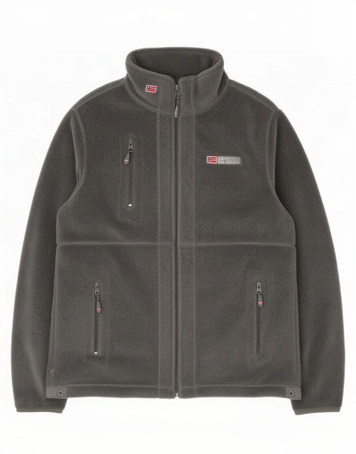 Chaqueta polar para hombre Geographical Noruega UK 38 Poliéster gris medio