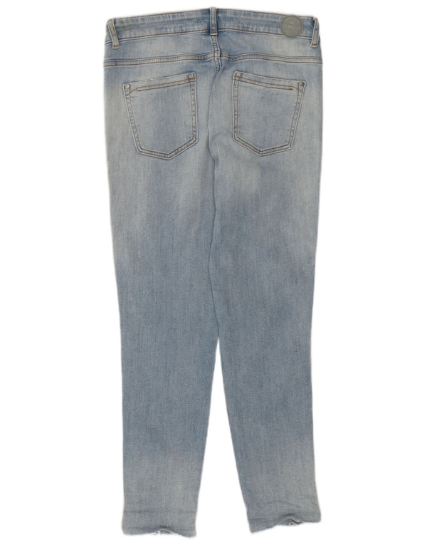 Zara Jeans Ajustados Desgastados para Mujer EU 38 Small W28 L26 Algodón Azul