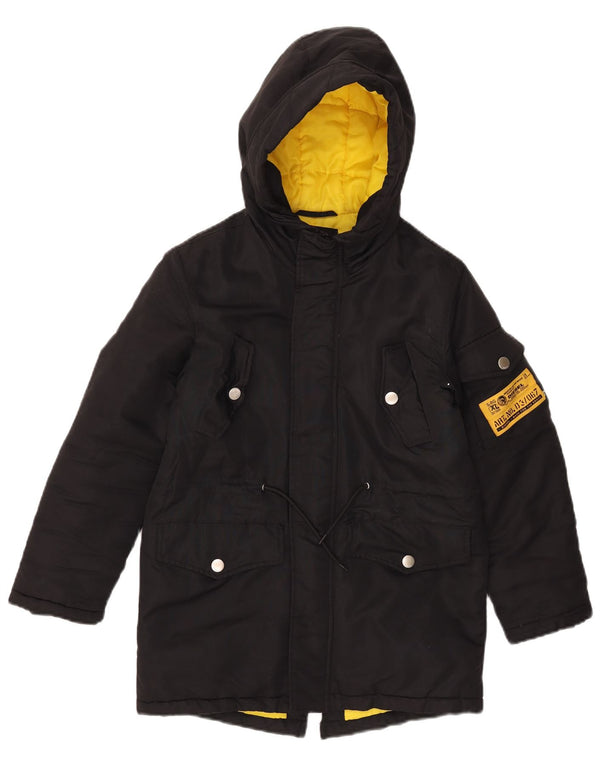 Diesel Parka con capucha para niño 9-10 años Negro Poliéster