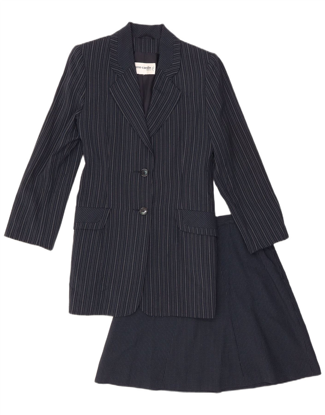 PIERRE CARDIN Conjunto de falda de 2 piezas para mujer IT 42 Medium W25 L20 Azul marino