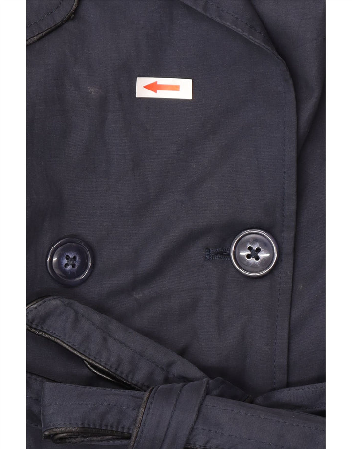 Gabardina Mujer Naf Naf IT 48 XL Azul Marino Algodón